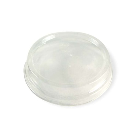 World Centric World Centric 4-9 oz. Ingeo Compostable Clear Raised Lid, PK2000 CPL-CS-9